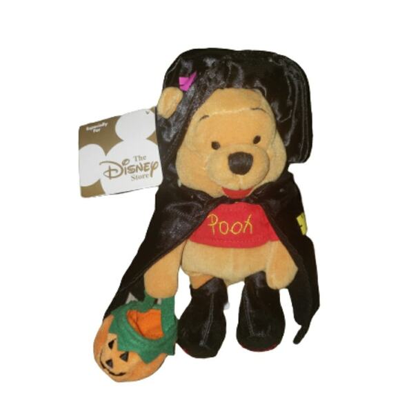 Disney Winnie The Pooh Witch Tricker Treating 8" Plush - Picture 1 of 4